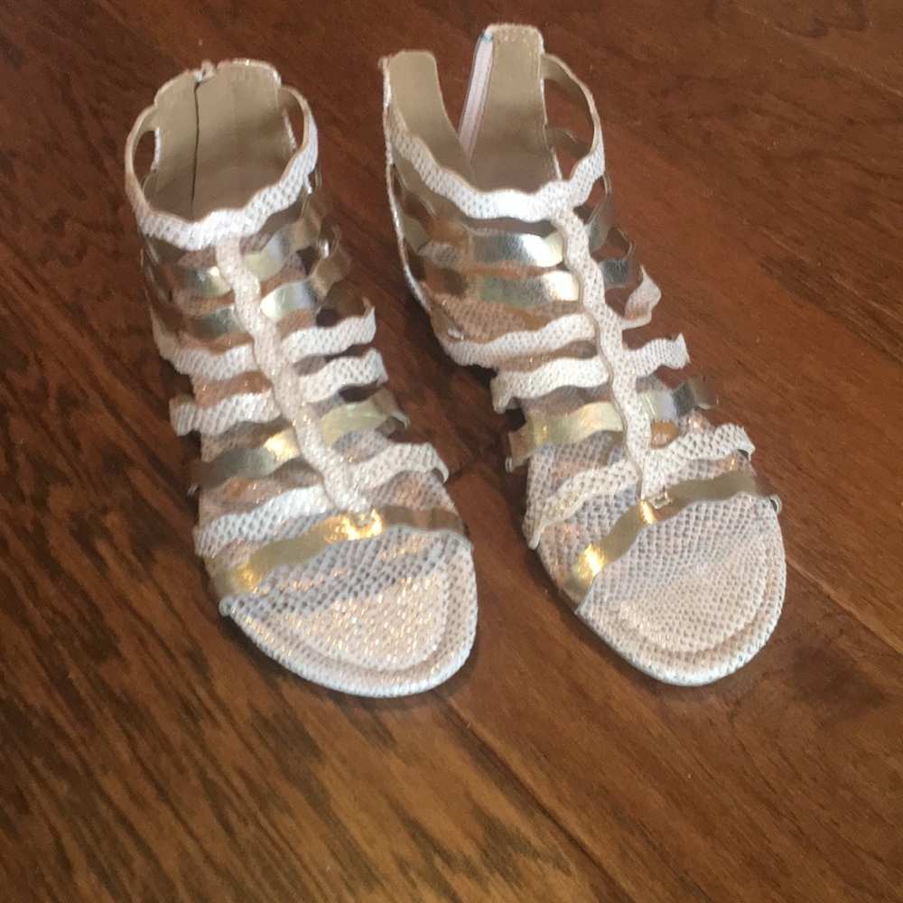 Size 10 left Brand New Rose Gold Sandals